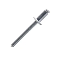 Rivet aveugle tête plate aluminium 4,8 x 16 mm, 15 pièces