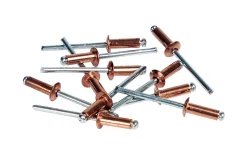 Rivet cuivre ø4.0 x 10 mm + foret Rapid, lot de 50