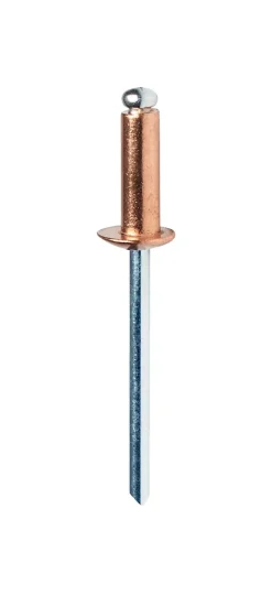 Rivet cuivre ø4.0 x 10 mm + foret Rapid, lot de 50