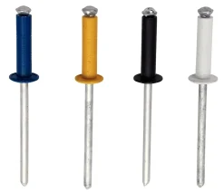 Rivet POP vendu par 32 Rapid 5000404 en aluminium coloré Ø.4,8 x L.16 mm