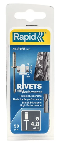 Rivets Haute performance Rapid Ø4.8x25mm
