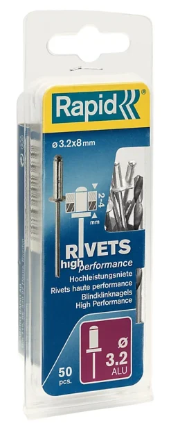 Rivets Haute performance Rapid Ø3.2x8mm