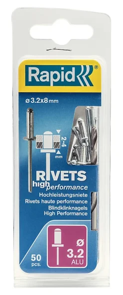 Rivets Haute performance Rapid Ø3.2x8mm