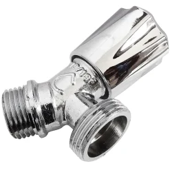 Robinet à sortie de bec inclinée pour raccord machine à laver / installation réseau d'eau, Entrée Mâle 1/2" - Sortie Mâle 3/4" Somatherm for you