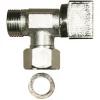 Robinet d'arrêt 1/4 tour laiton chromé 12 x 17