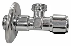Robinet d'arrêt équerre sous-lavabo long, Mâle 15/21 - Mâle 12/17 Somatherm for you