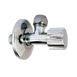 Robinet d'arrêt équerre sous-lavabo long, Mâle 12/17 - Tube cuivre Ø10 mm Somatherm for you