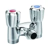 Robinet double pour lave-linge et lave-vaisselle Diall