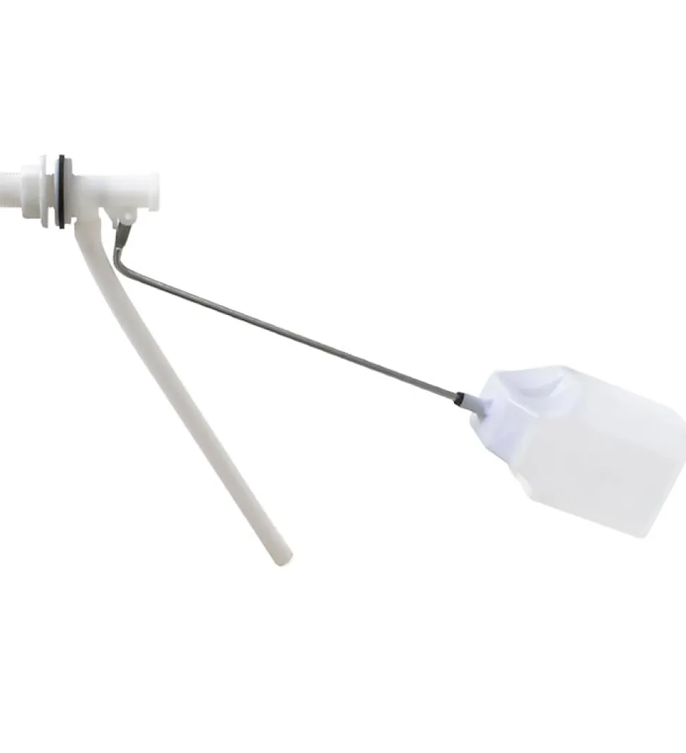 Robinet flotteur a levier alimentation laterale mecanisme chasse d'eau WC