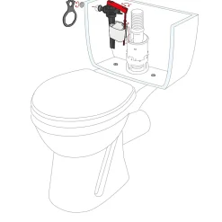 Robinet flotteur latéral laiton Wirquin Jollyfill 3/8
