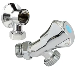 Robinet orientable à sortie inclinée pour machine à laver, Entrée Mâle 1/2" - Sortie Mâle 3/4" Somatherm for you