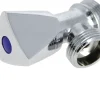 Robinet simple de machine à laver 1/2 3/4 Luxe tête laiton chromé - GARIS - B01-RMLZ