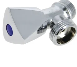 Robinet simple de machine à laver 1/2 3/4 Luxe tête laiton chromé - GARIS - B01-RMLZ