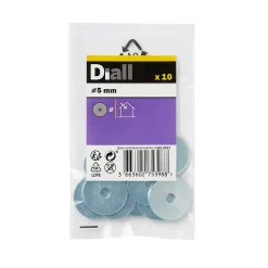 Rondelle plate en acier zingué ø5 mm - 10 pièces