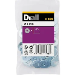 Rondelle plate en acier zingué mm - 10 pièces
