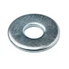 Rondelle plate large en acier zingué ø4 mm - 100 pièces