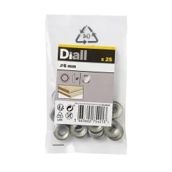Rondelles cuvettes en acier inoxydable A2 ø 6mm - 25 pièces