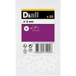 Rondelles en nylon ø 6mm - 10 pièces