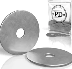 Rondelles plates acier inoxydable a2 D40 x M8 ep.1.5 mm lot 25 pieces - PD