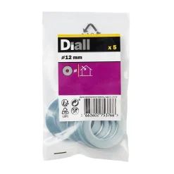 Rondelles plates larges en acier au carbone ø 12mm - 5 pièces