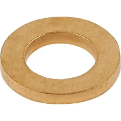 Rondelles plates étroites en laiton ø 6mm - 10 pièces
