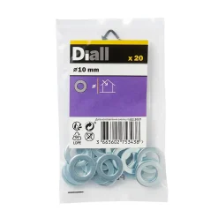 Rondelles plates étroites en acier au carbone ø 10mm - 20 pièces