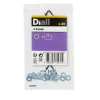 Rondelles plates étroites en acier au carbone ø 4mm - 20 pièces