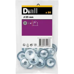 Rondelles pour plaque de plâtre en acier au carbone ø 25mm - 50 pièces