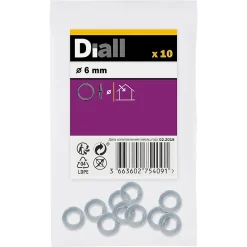 Rondelles ressorts en acier au carbone ø 6mm - 10 pièces