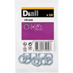 Rondelles ressorts en acier au carbone ø 8mm - 10 pièces