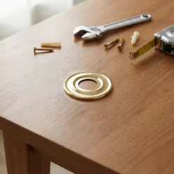 Rosace pour appliques laiton poli ø21 mm Diall