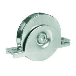 Roue pour portail coulissant monture à support intérieur 2 roulements gorge V - IBFM Argent 14 700