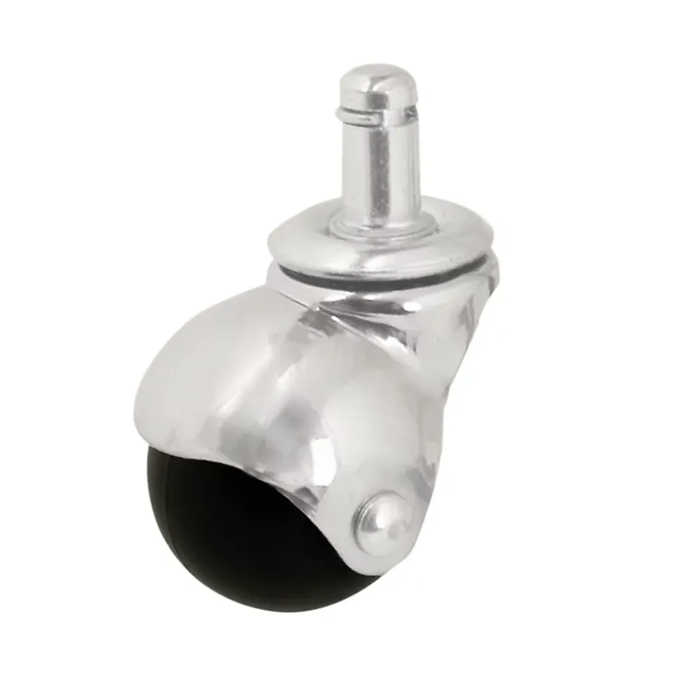 Roulette bille pivotante sans frein ø40 mm, tige, charge max 40kg