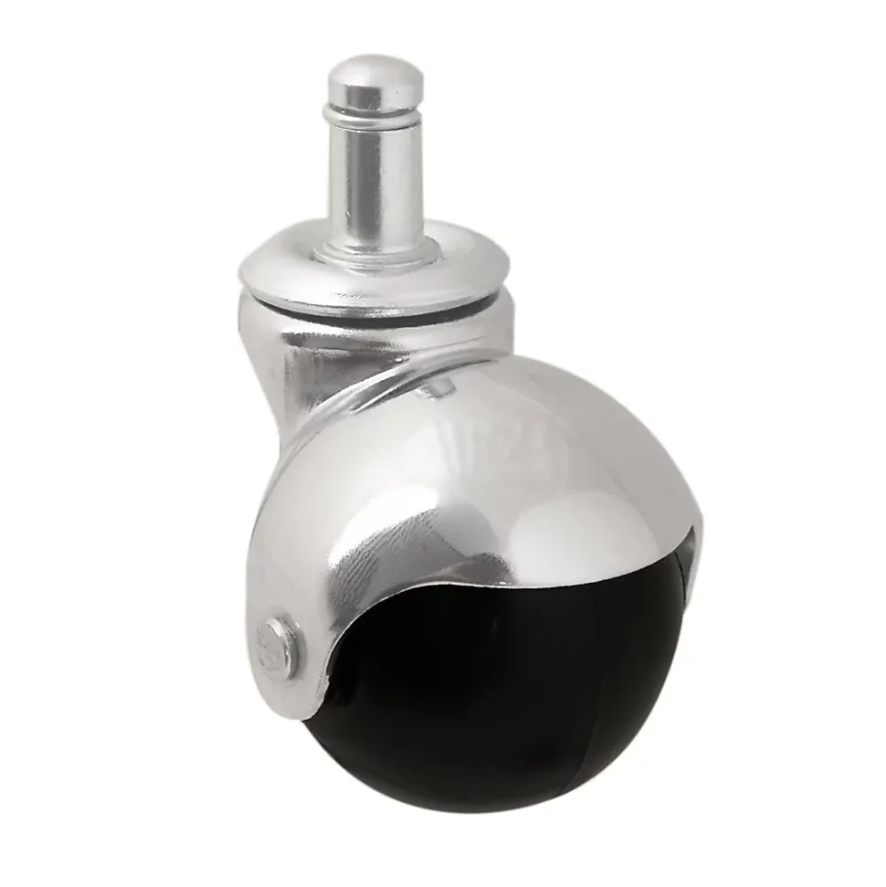 Roulette bille pivotante sans frein ø50 mm, tige, charge max 40kg