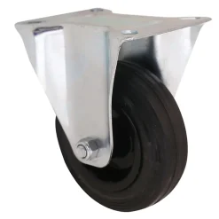 Roulette fixe ø10 cm,75 kg Caoutchouc