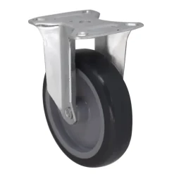 Roulette fixe à platine fixe ø 10 cm, charge max 70 kg