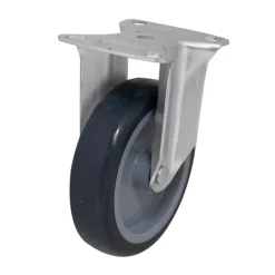 Roulette fixe à platine fixe ø 10 cm, charge max 70 kg