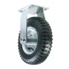 Roulette fixe gonflable diam 22 cm - max120 kg, platine 10x11,4 cm roue caoutchouc et aciers