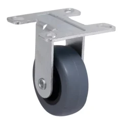 Roulette fixe grise ø4.9 cm, charge max 30 kg