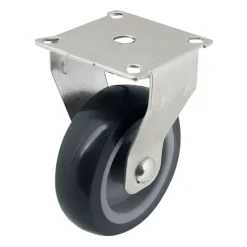 Roulette fixe grise ø7.5 cm, charge max 60 kg
