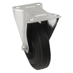 Roulette fixe noire ø12.5 cm, charge max 100 kg