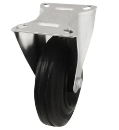 Roulette fixe noire ø12.5 cm, charge max 100 kg
