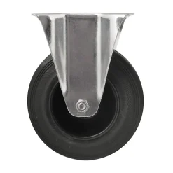 Roulette fixe noire ø12.5 cm, charge max 100 kg