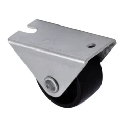 Roulette fixe noire ø2.5 cm, charge max 10 kg