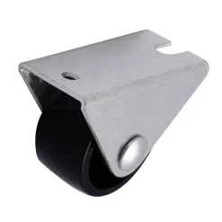 Roulette fixe noire ø2.5 cm, charge max 10 kg