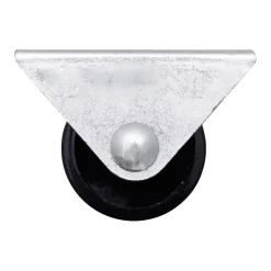 Roulette fixe noire ø2.5 cm, charge max 10 kg