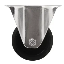 Roulette fixe noire ø8 cm, charge max 70 kg