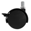 Roulette jumelée pivotante avec frein ø50 mm, plaque 10 x 15 mm, charge max 40kg
