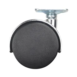 Roulette jumelée pivotante sans frein ø50 mm, plaque 38 x 38 mm chromé, charge max 40 kg