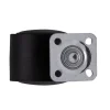 Roulette jumelée pivotante noire ø3.5 cm, charge max 30 kg